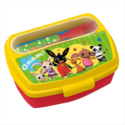 Stor bing - funny sandwich box with cultery 10529,  Stor bing - funny sandwich box with cultery 10529, , medium