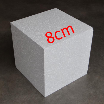 Polystyrene cube 8cm, , medium