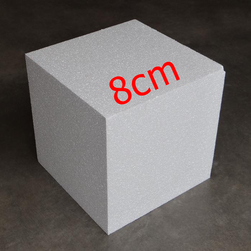 Polystyrene cube 8cm, , medium-null