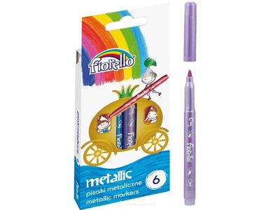 Fiorello metallic markers set 6 pieces gr-f129-6, , medium