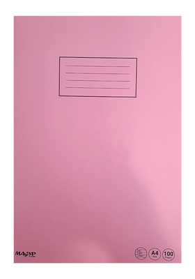 Maypap satin line exercise book a4 100 pages, Grey, medium