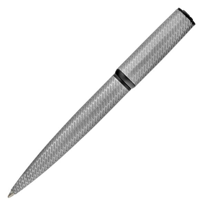 Hugo Boss ballpoint pen arche pattern silver, , medium-null