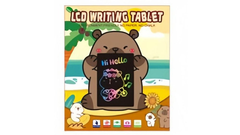 Capybara lcd writing tablet – colorful drawing & writing pad for kids, , medium-null