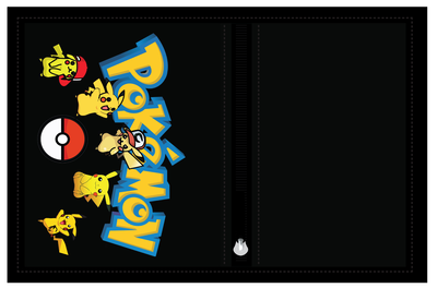 Em24 pokemon wallet, Black, medium
