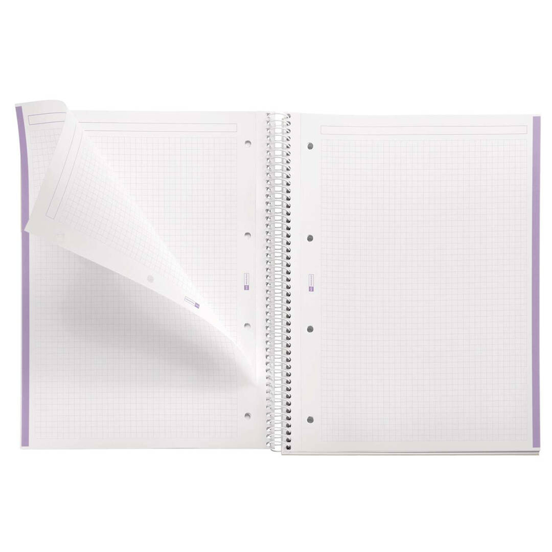 Maul a460533 / monochromatic / purple / a4 / 80 sheets / 90 g/m&sup2; / squared paper / hardcover, , medium-null