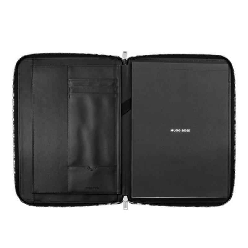 Hugo Boss conference folder zip a4 black, , medium image number null