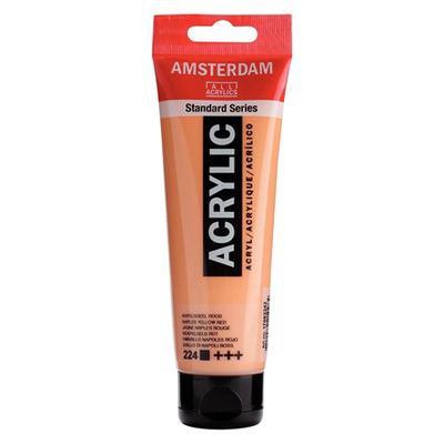 Amsterdam acrylic 120ml naples yellow red 224, , medium