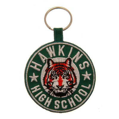 Stranger things hawkins high school woven keychain, , medium