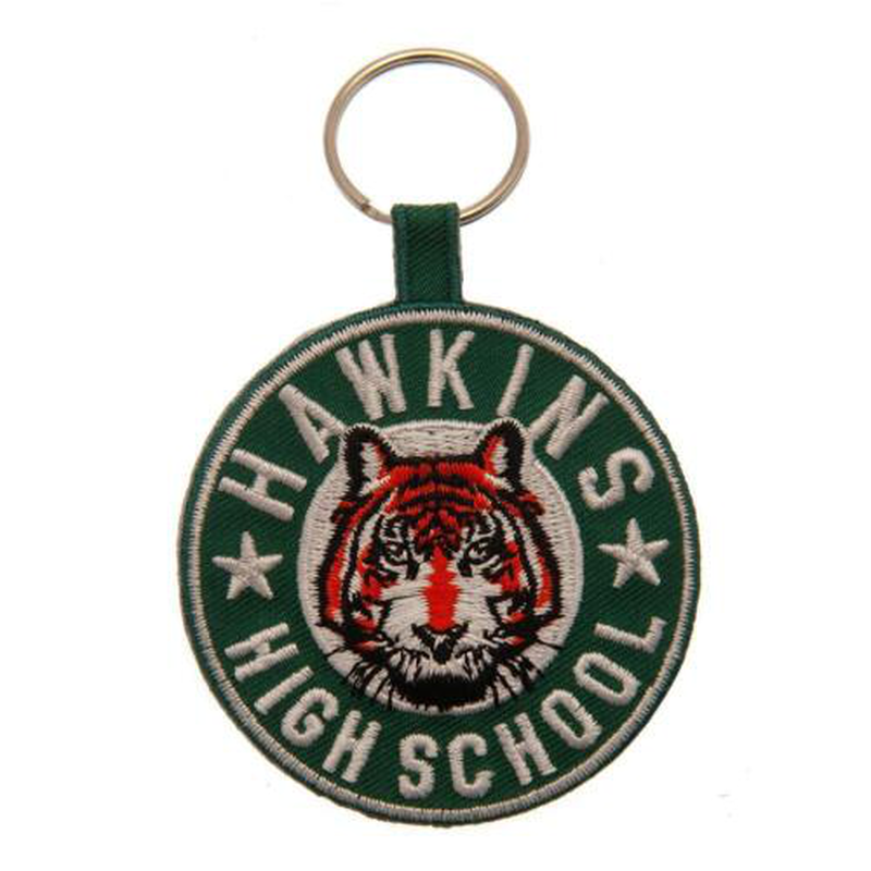 Stranger things hawkins high school woven keychain, , medium-null
