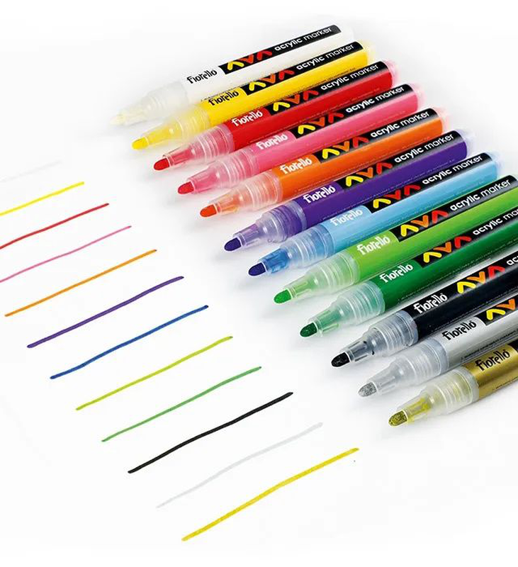 Product image: Acrylic markers 12pcs set, , medium-null