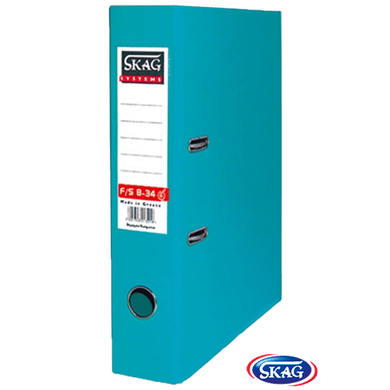 Skag premium box file f/sc pvc 8cm wide verama/turqoise 8/34, , medium-null