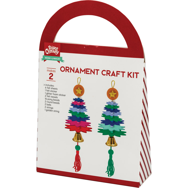 Product image: Yarn wrap craft kit "christmas tree toy" 14x5cm 2pcs, , medium-null