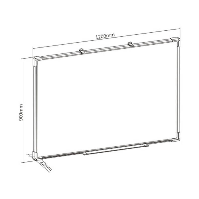 Lumivida whiteboard magnetic dry-erase wall-mounted large wb02-1, , medium-null