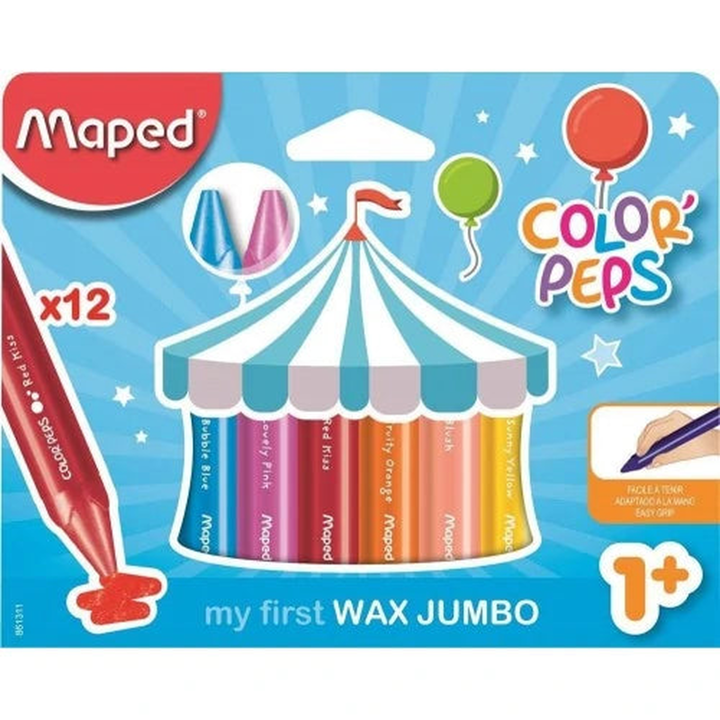 Product image: Maped color peps my first wax jumbo 12 pieces, , medium-null