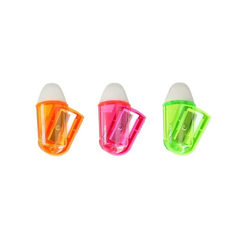 Pencil sharpener 1hole colored with eraser twist, , medium-null