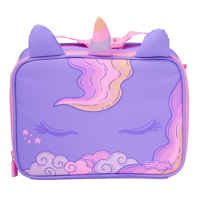 Smiggle eclipse oblong attach lunchbox - lilac, , medium-null