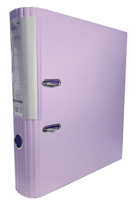 Elfen file plastic super strong round spine a4 75mm lavender, , medium