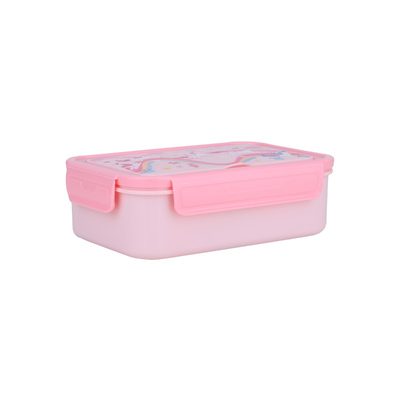 Estia lunch box 3 compartments with cutlery 1400ml rainbow dreams, , medium