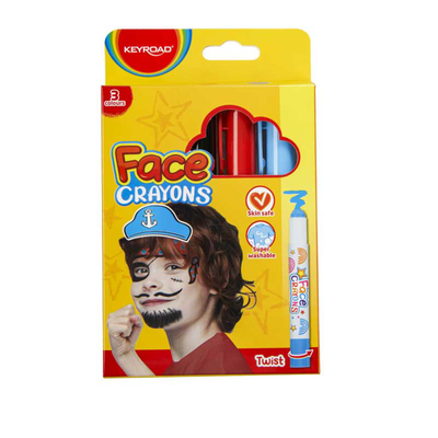 Face paint crayons 3pcs, , medium