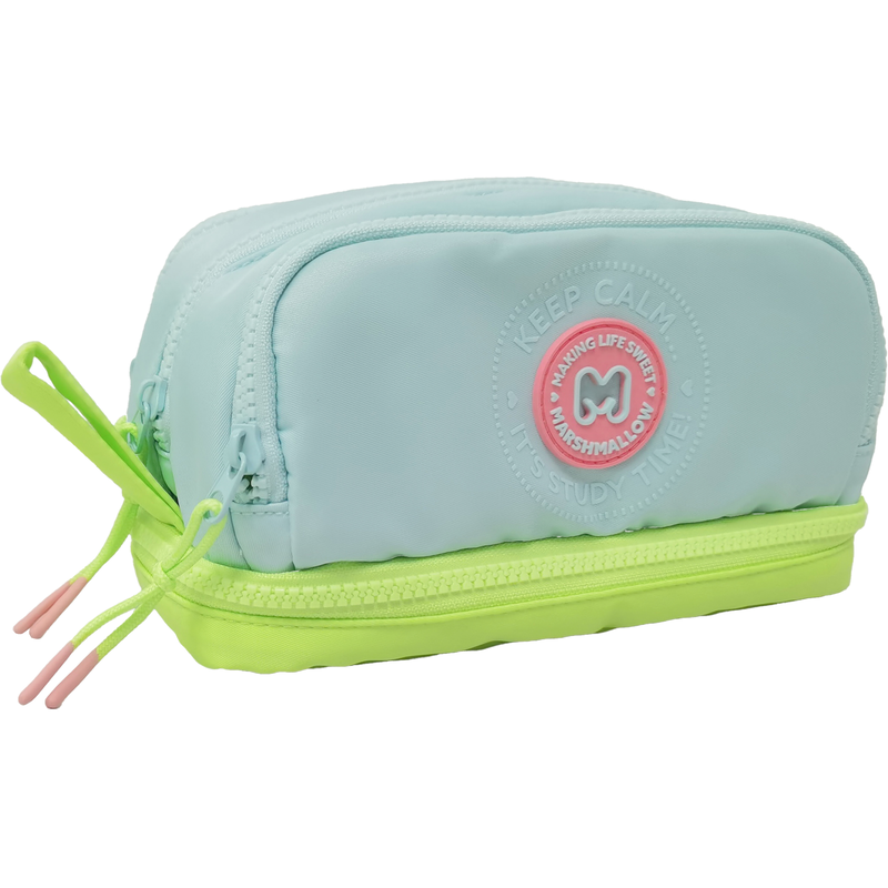 Marshmallow multi pocket pencil case 65902 (1pc random selection of color), , medium-null