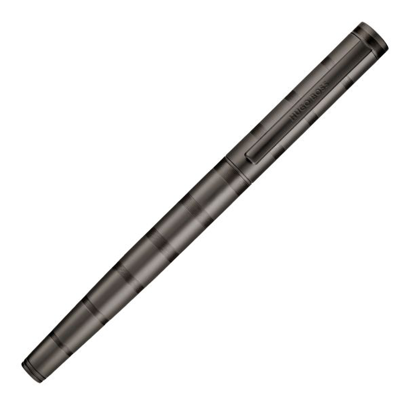 Hugo Boss rollerball pen loop stripes gun, , medium-null