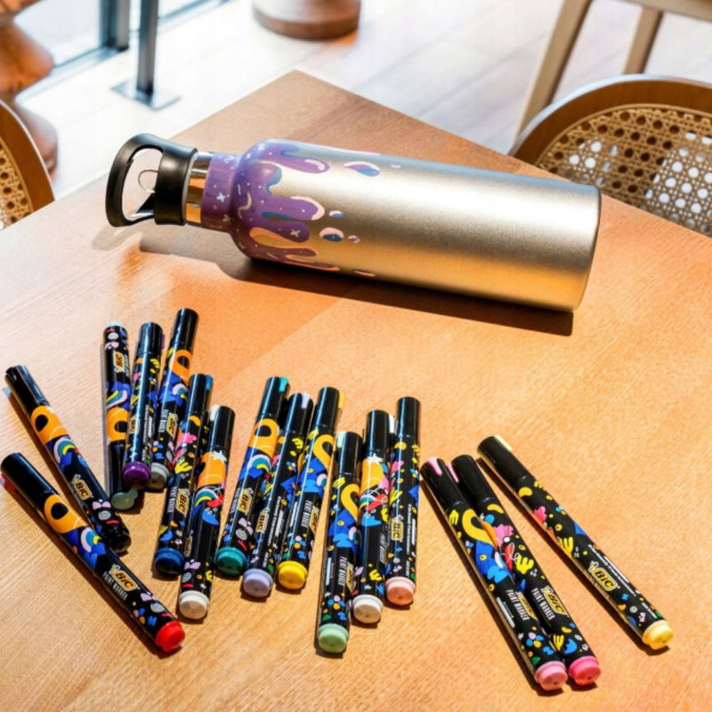 Product image: Bic intensity σετ 12 μαρκαδόροι βαφής με ανθεκτικά & έντονα χρώματα για πολλές επιφάνειες, , medium-null