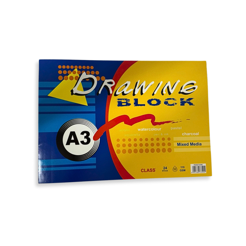 Class drawing block a3 24sh 110gsm, , medium-null
