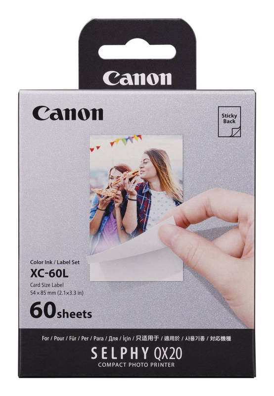 Canon selphy xc-60l bulk set / colour (cyan, magenta, yellow) / original / print ribbon cassette and paper kit, , medium-null