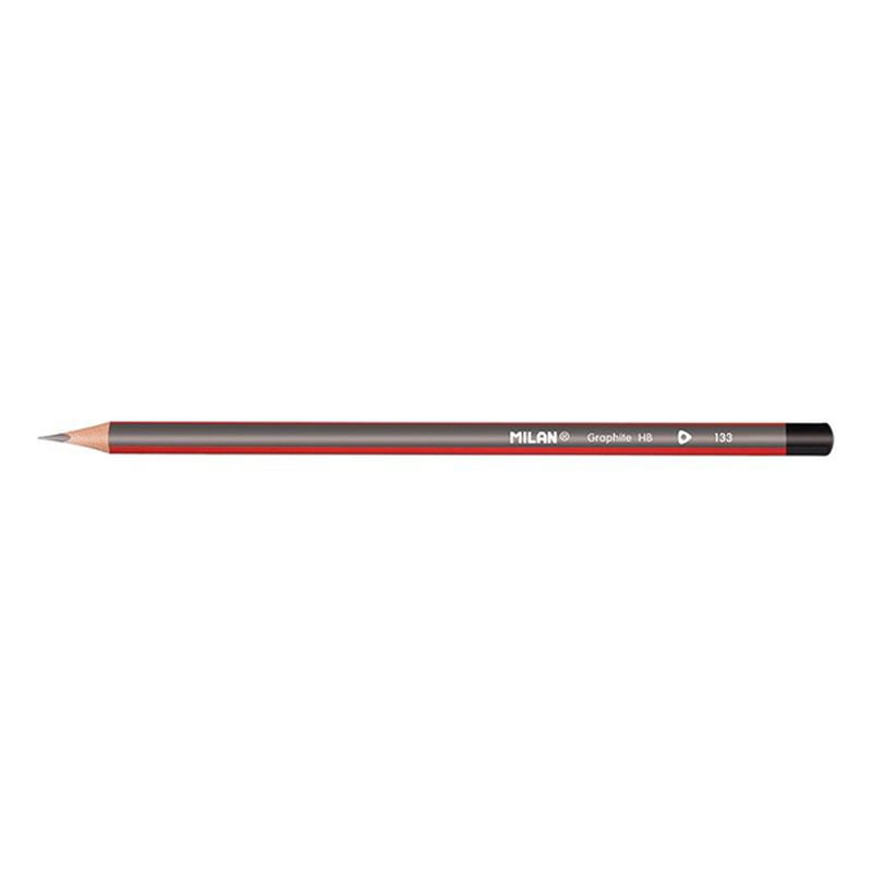 Product image: Τριγωνικά μολύβια γραφίτη hb σετ 12- milan, , medium-null