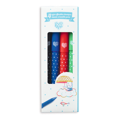4 classic erasable pens, , medium