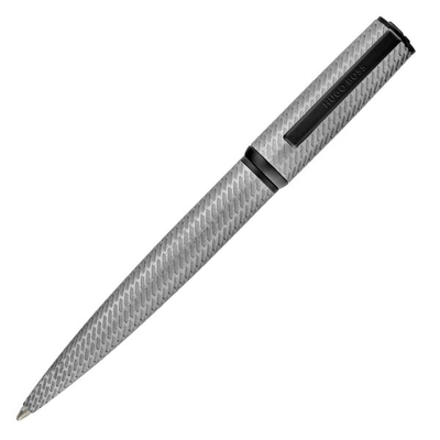 Hugo Boss ballpoint pen arche pattern silver, , medium