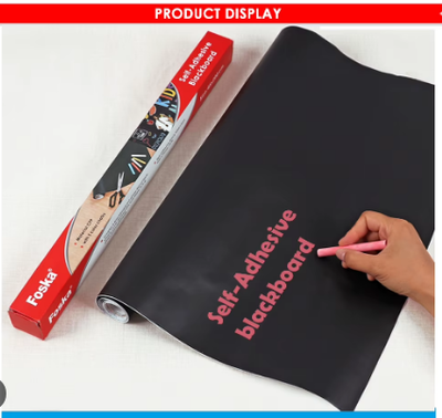 Self adhesive blackboard 45x200cm foska, , medium
