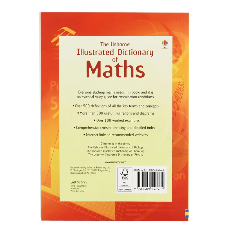 Product image: The USBorne illustrated dictionary of maths by tori large - ages 5-7, , medium-null