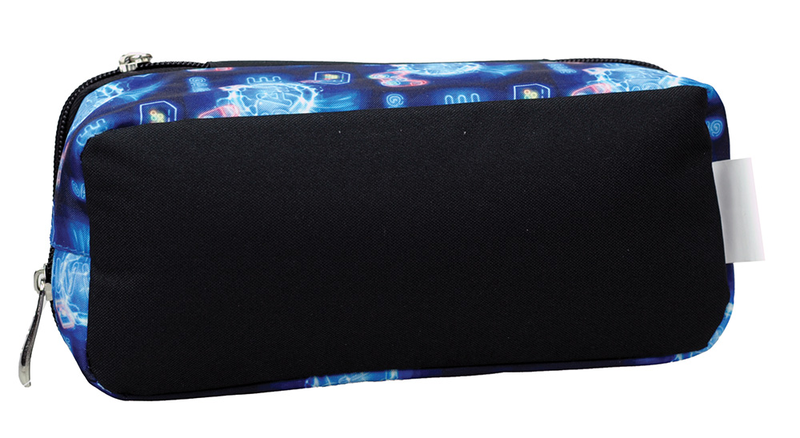 Back me up pencil case oval neon game-null