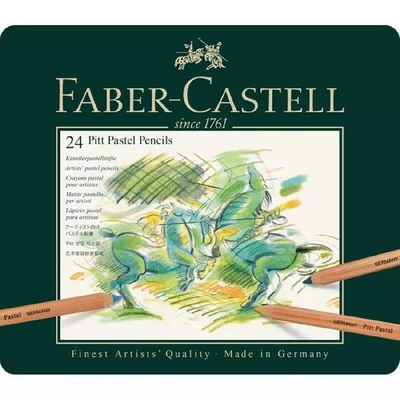 Faber castell pitt pastel pencils, tin of 24,, , medium