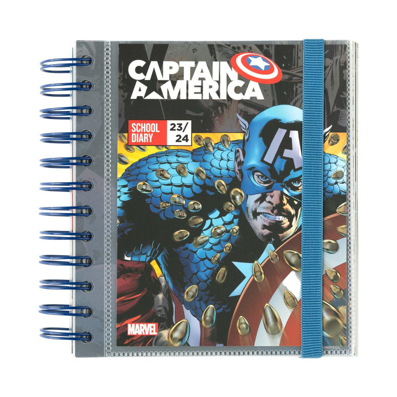 Marvel captain america 2023/2024 academic diary day to page 11 months-null