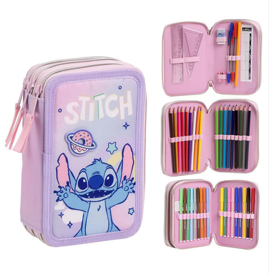 Disney stitch triple pencil case, , medium