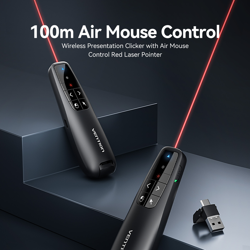 Vention wireless presenter red laser pointer & Air mouse rechargeable kqpb0, , medium-null