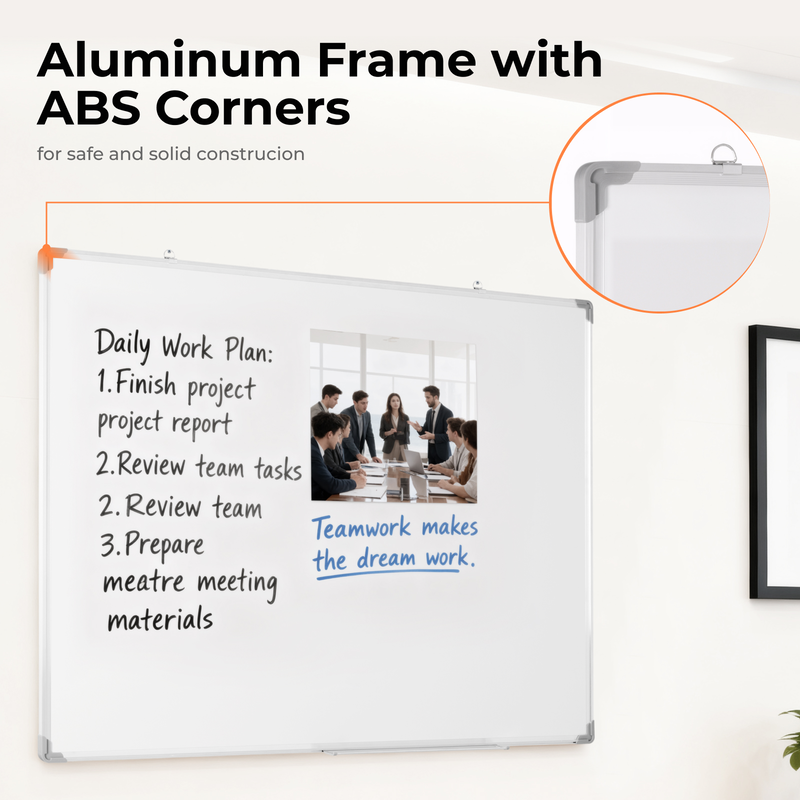 Lumivida whiteboard magnetic dry-erase wall-mounted large wb02-1, , medium-null