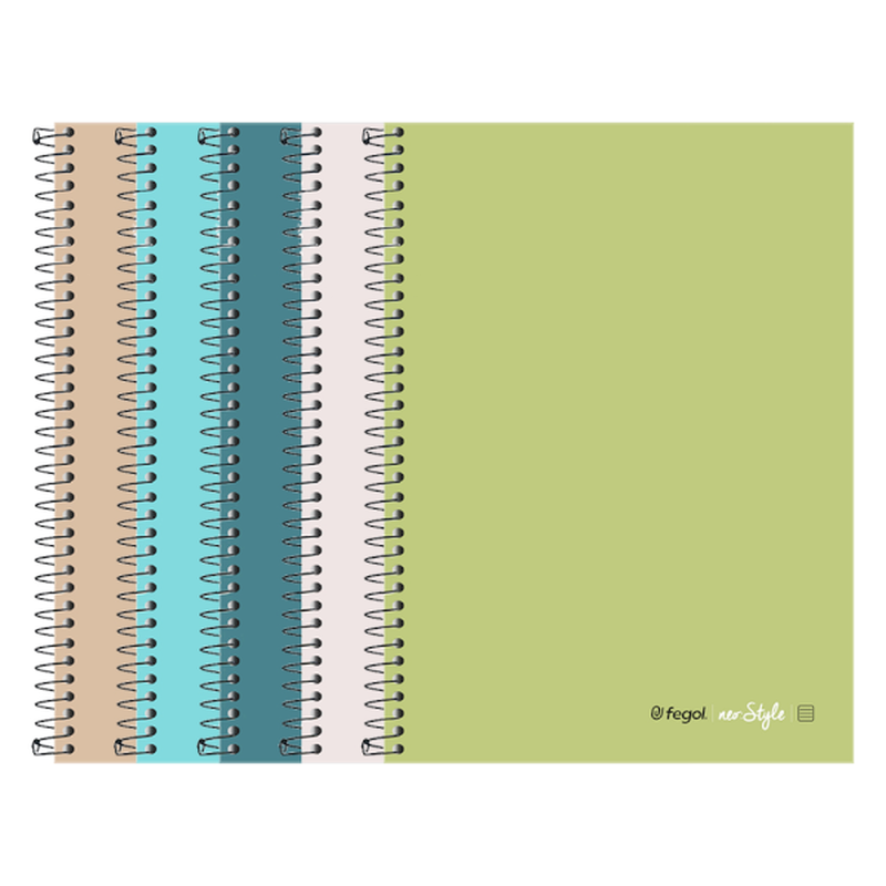 Product image: A4 hard cover spiral 120sheets assorted pastel colors, , medium-null