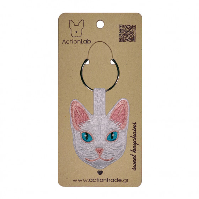 Product image: Keyring white cat, , medium-null
