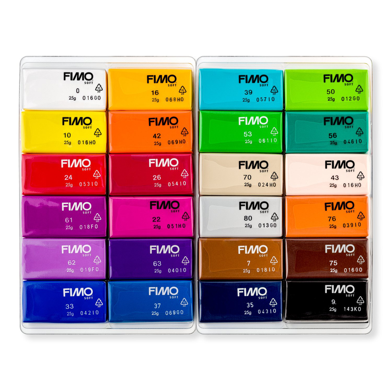 Fimo mod.clay soft  basic 24 colours, , medium-null