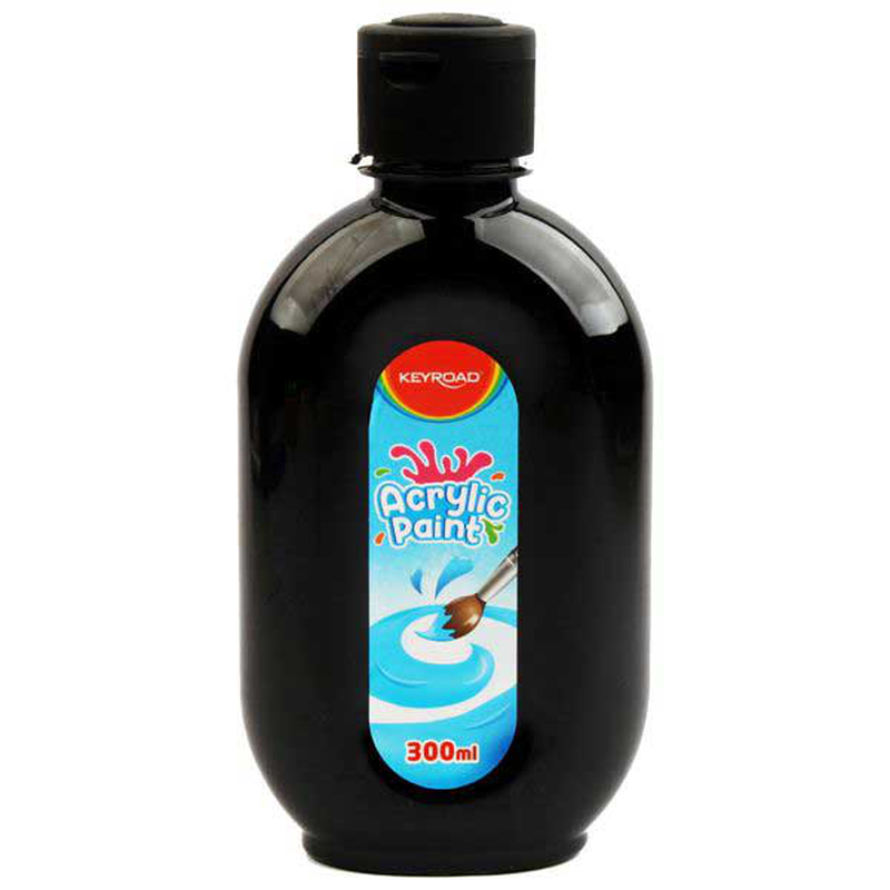 Product image: Acrylic paint 300ml black color, , medium-null