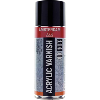 Acrylic varnish gloss spray can