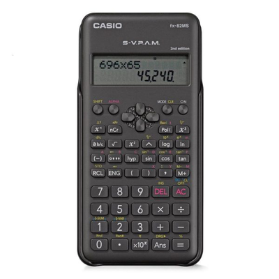 Casio scientific calculator fx-82ms 2nd edition black, , medium