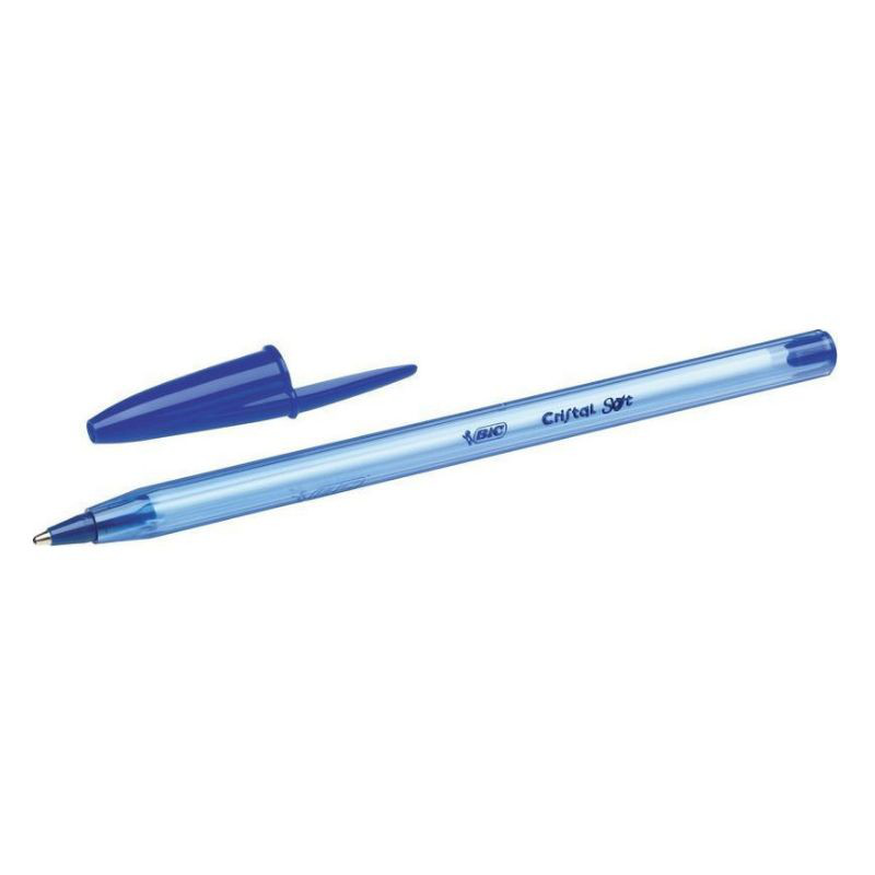 Bic cristal soft medium pen blue (1 pc), , medium-null