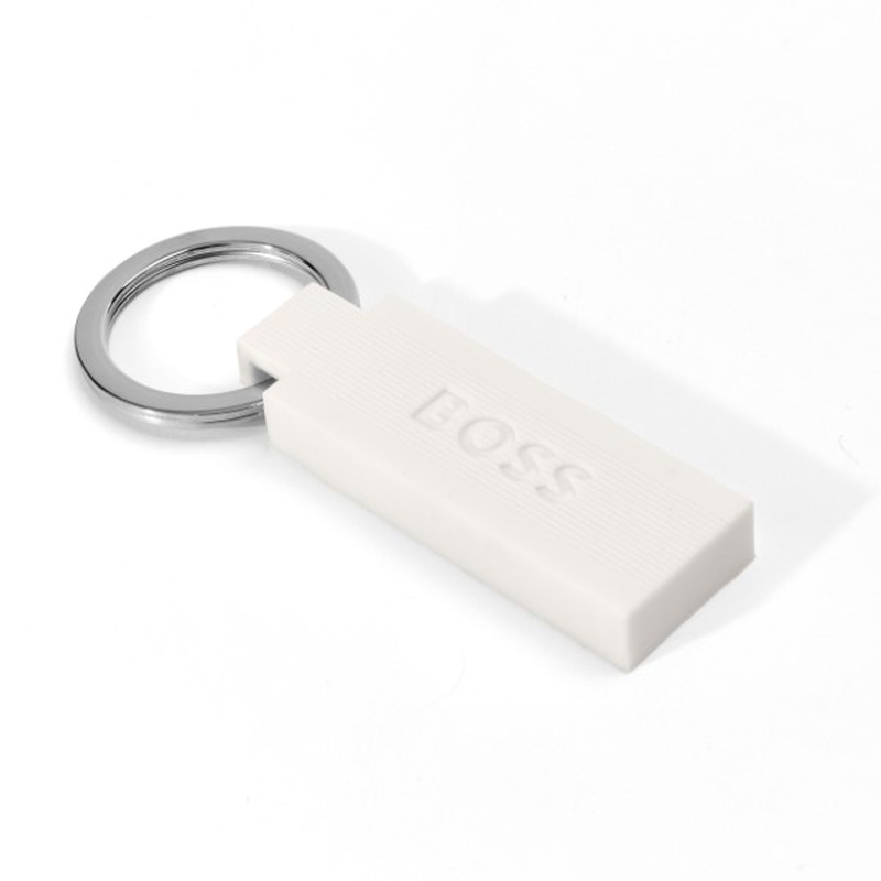 Boss key ring edge iconic white, , medium-null