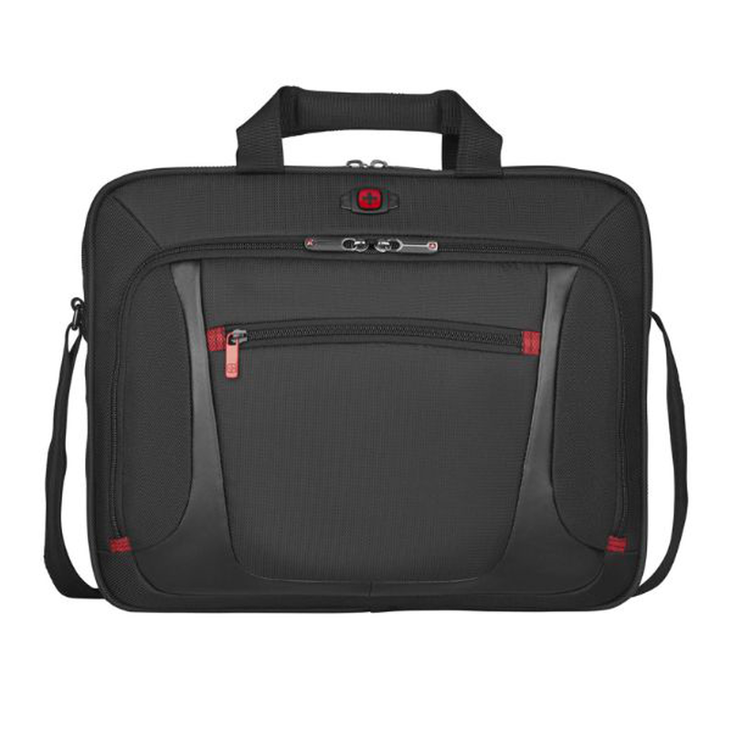 Wenger, sensor 15" MacBook pro briefcase w/ipad, black (r), , medium-null