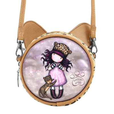 Gorjuss - round bag - purrrrrfect love