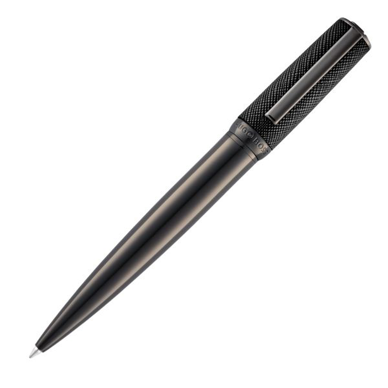 Hugo Boss ballpoint pen double b saffiano black, , medium-null